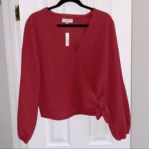 Madewell wrap blouse